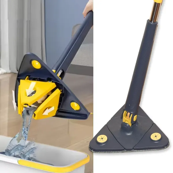 Blue_And_Steel_Floor_Mop_Stainless_Steel,Cotton_Microfiber_Blend_Floor_Mop