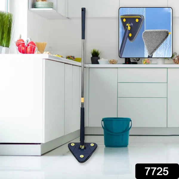 Blue_And_Steel_Floor_Mop_Stainless_Steel,Cotton_Microfiber_Blend_Floor_Mop