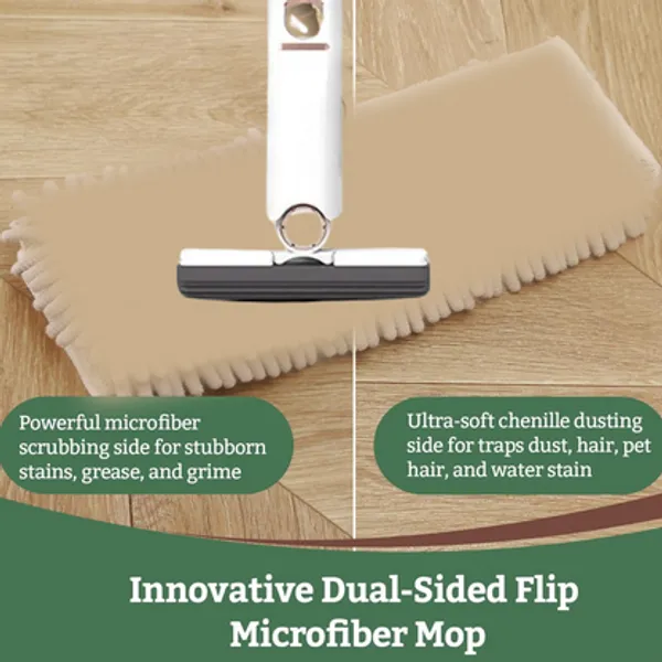 White_And_Black_Floor_Mop_Stainless_Steel,Cotton_Microfiber_Blend_Floor_Mop