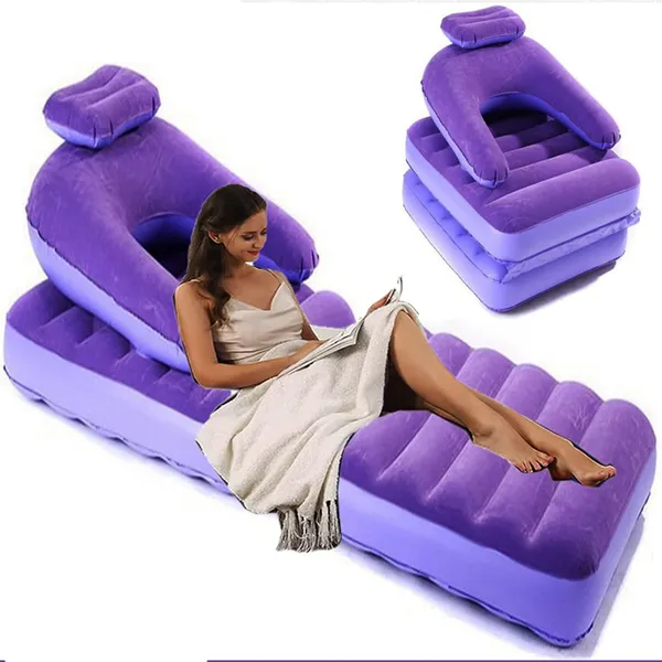Purple_Air_Mattress_Lounger_Polyvinyl_Chloride_(Pvc)_Inflatable_Sofa