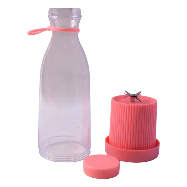 Pink_And_Clear_Juicer_Blender_Bottle_Plastic_Portable_Juicer