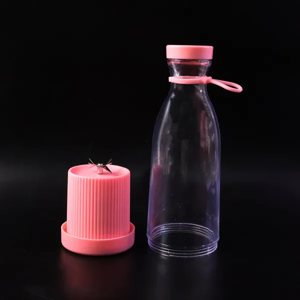 Pink_And_Clear_Juicer_Blender_Bottle_Plastic_Portable_Juicer