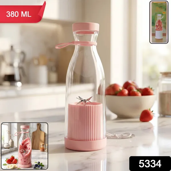 Pink_And_Clear_Juicer_Blender_Bottle_Plastic_Portable_Juicer