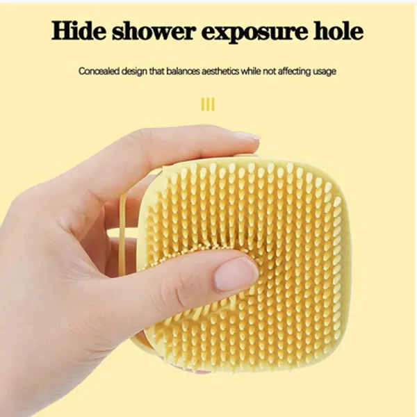 Yellow_Bathing_&_Body_Care_Silicone_Bath_Brush