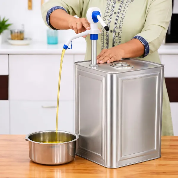 Locunary_Oil_Dispenser_Pump_For_Kitchen_Bottle_Precise_Pouring_Oil_Pourer_For_Olive_Ghee_Leakproof_Plastic_Pump_With_Stainless_Steel_Pipe_Fits_500ml_1l_5l_Oil_Can_Jar_Container_Mess_Free_Drip_Free_Smooth_Pump_Action_For_Everyday_Kitchen_Use
