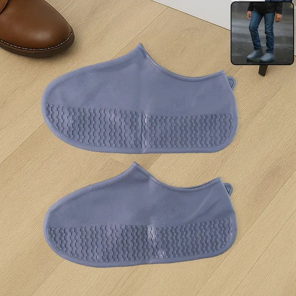 Grey_Reusable_Silicone_Waterproof_Shoe_Covers_|_Non-Slip_Rain_Boot_Covers_(1_Pair)_|_Foldable_Overshoes_for_Men_&_Women