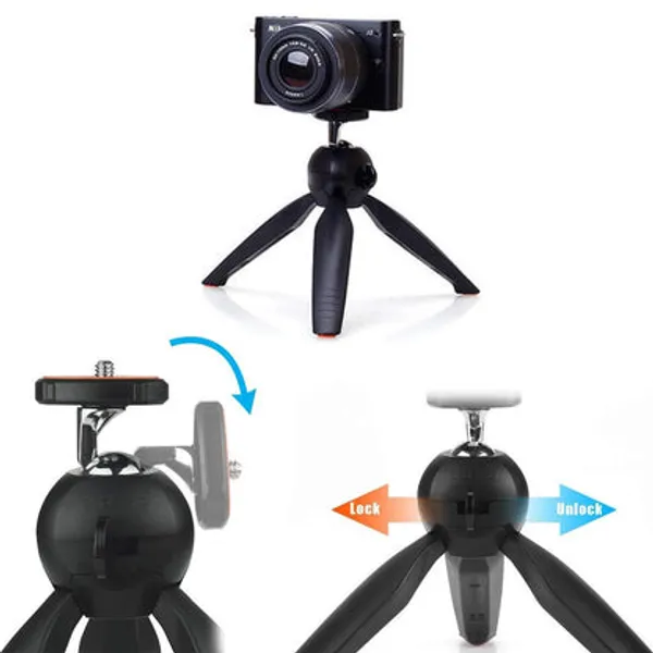 Black_Mobile_&_Camera_Support_Aluminum_/_Plastic_Mini_Tripod