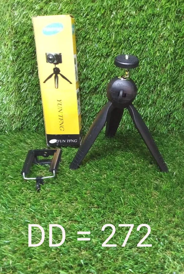 Black_Mobile_&_Camera_Support_Aluminum_/_Plastic_Mini_Tripod