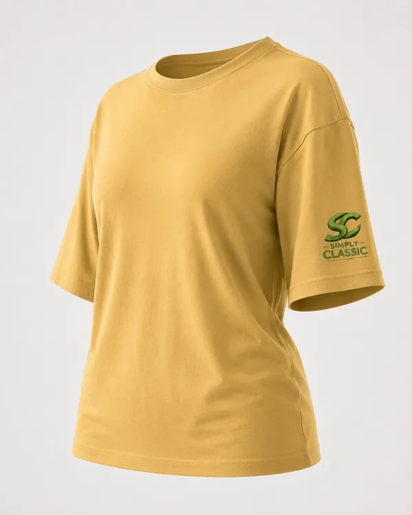 Yellow_Cotton_Oversized_T-Shirt_For_Women