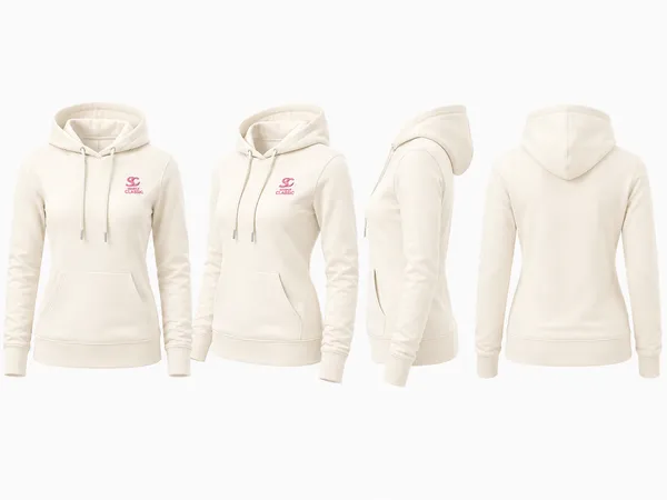 Cream_Cotton_Graphic_Pullover_Hoodie_For_Women