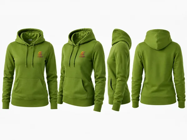 Olive_Green_Cotton_Embroidered_Hoodie_For_Women