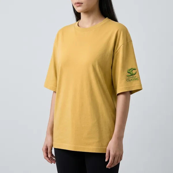 Yellow_Cotton_Oversized_T-Shirt_For_Women