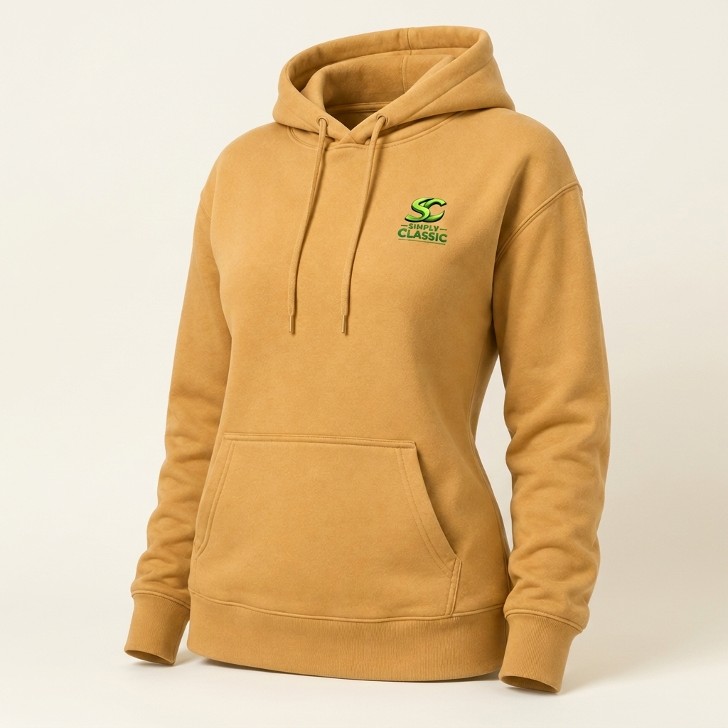Mustard_Yellow_Cotton_Classic_Logo_Embroidered_Hoodie_For_Women