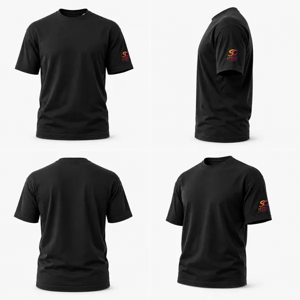 Black_Cotton_Crew_Neck_T-Shirt_For_Unisex