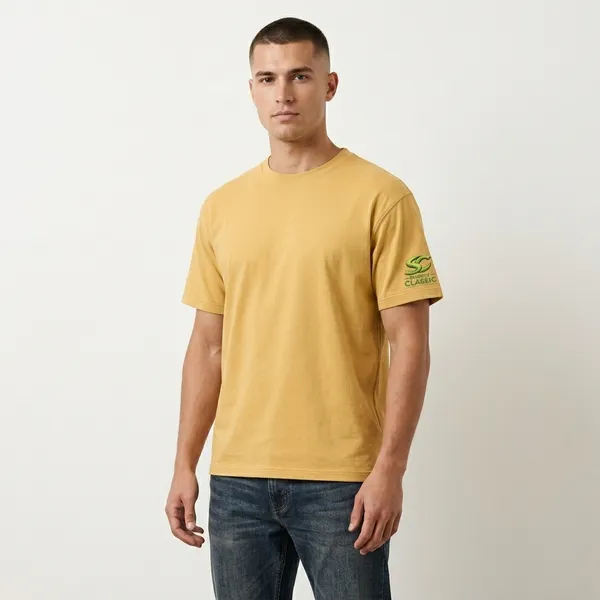 Yellow_Cotton_Relaxed_Fit_T-Shirt_For_Unisex