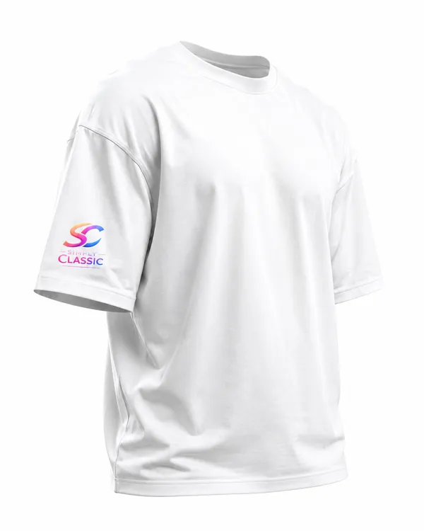 White_Cotton_Relaxed_Fit_T-Shirt_For_Unisex