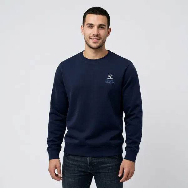 Navy_Blue_Cotton_Fleece_Logo_Embroidered_Sweatshirt_For_Unisex