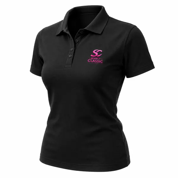 Black_Cotton_Classic_Fit_Polo_T-Shirt_For_Women