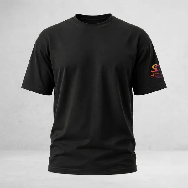 Black_Cotton_Crew_Neck_T-Shirt_For_Unisex