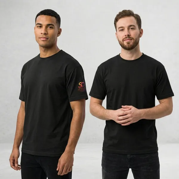 Black_Cotton_Crew_Neck_T-Shirt_For_Unisex