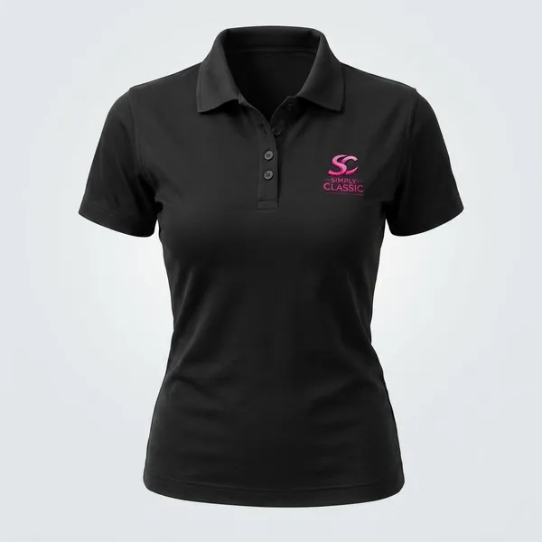 Black_Cotton_Classic_Fit_Polo_T-Shirt_For_Women