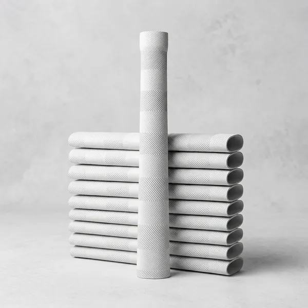White_Chevron_Pattern_Cricket_Bat_Grip_(Pack_Of_10)