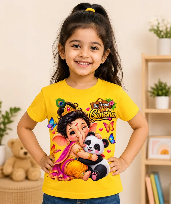 Baby_Ganesha_Hugging_a_Panda_with_Butterflies