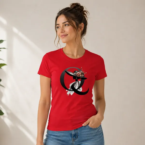 Confident_woman_in_red_Queen_tee