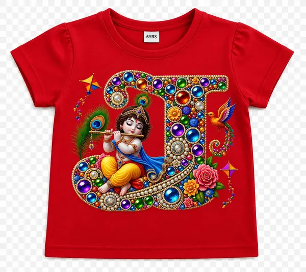 Smiling_Girl_Showcasing_Krishna_Graphic_Tee.