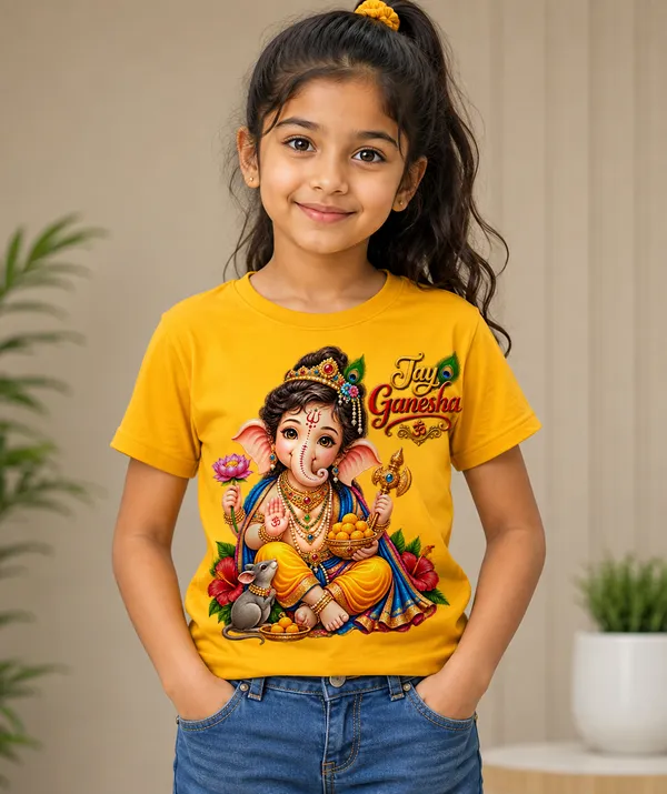 Smiling_Girl_in_Jay_Ganesha_T-Shirt
