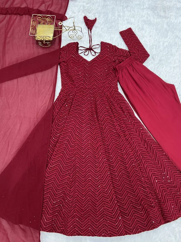 Georgette_Anarkali_Suit