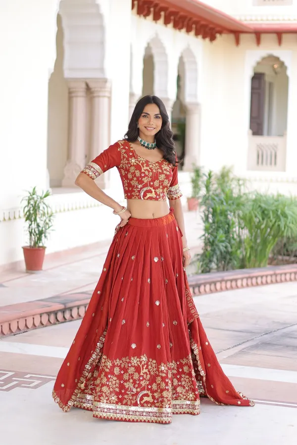 Vichitra_Silk_Lehenga_Choli