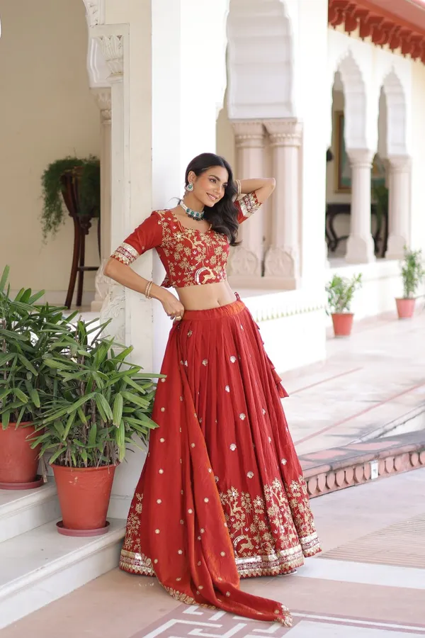 Vichitra_Silk_Lehenga_Choli