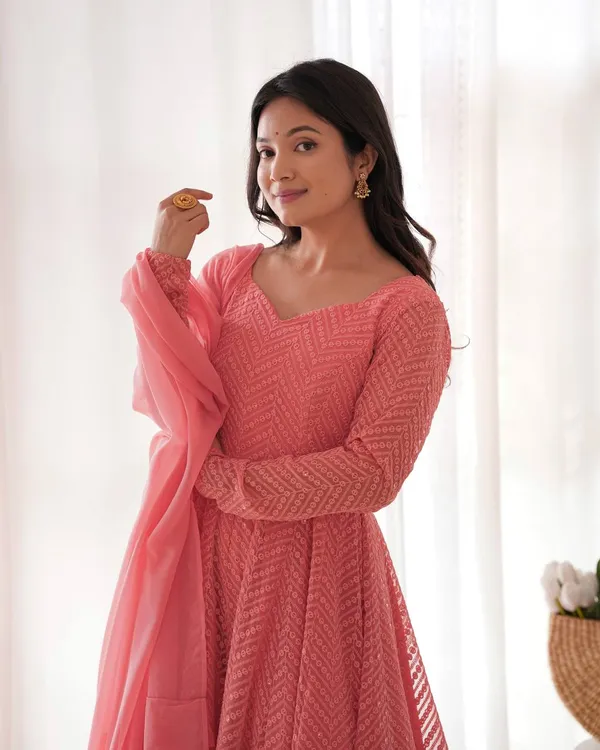 Georgette_Anarkali_Suit