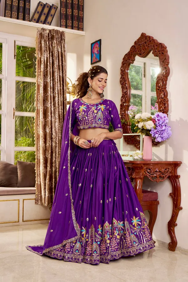 Vichitra_Silk_Lehenga_Choli