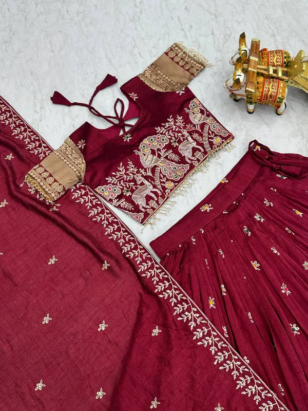 Vichitra_Silk_Lehenga_Choli
