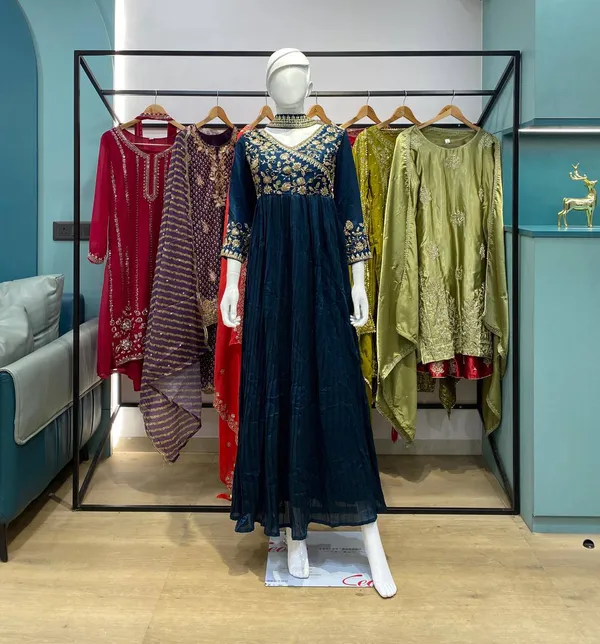 Vichitra_Silk_Anarkali_Suit