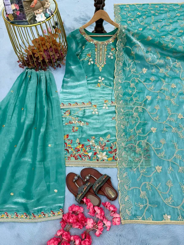 Green_Silk_Sharara_Suit_For_Women