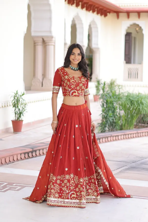 Vichitra_Silk_Lehenga_Choli