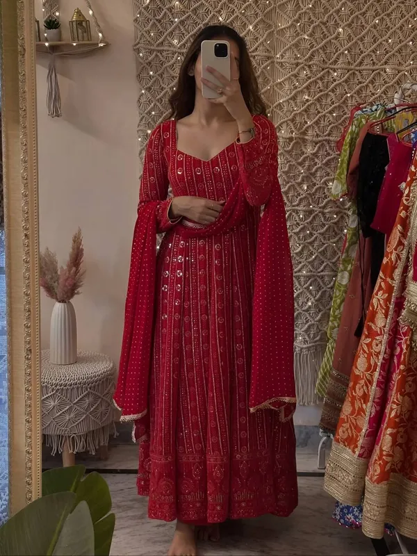 Georgette_Anarkali_Suit