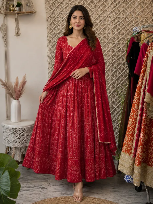 Georgette_Anarkali_Suit