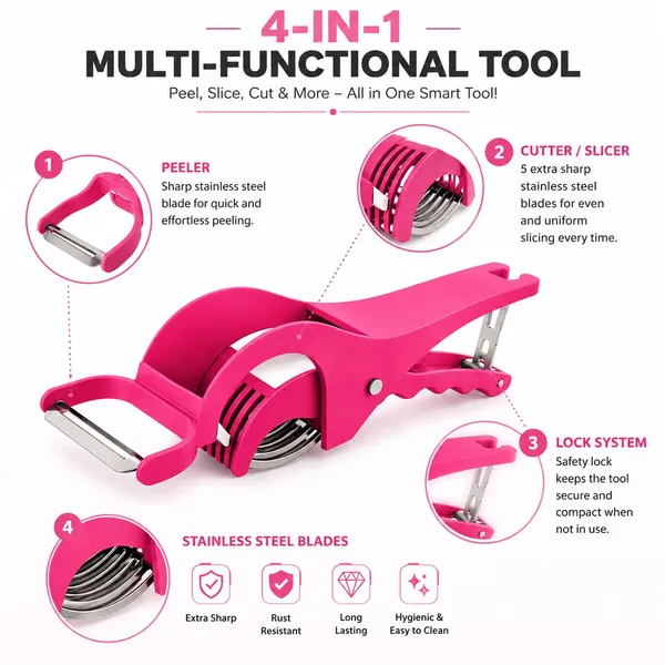 Pink_4_In_1_Multi_Function_Vegetable_Peeler_And_Slicer_With_Stainless_Steel_Blades_Pack_Of_3