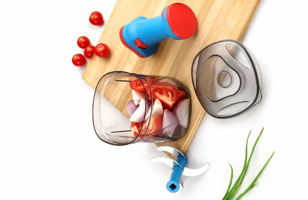 Abs_Plastic_Manual_Push_Food_Chopper_Stainless_Steel_Blades