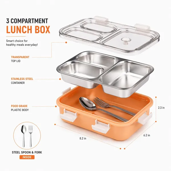 Stainless_Steel_3_Compartment_Leakproof_Lunch_Box