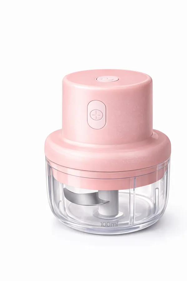 Pink_Abs_Electric_Mini_Food_Chopper_One_Touch_Control