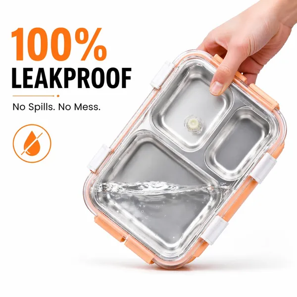 Stainless_Steel_3_Compartment_Leakproof_Lunch_Box