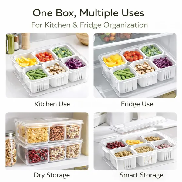 Pp_Plastic_Stackable_Food_Storage_Container_With_6_Baskets_Pack_Of_2