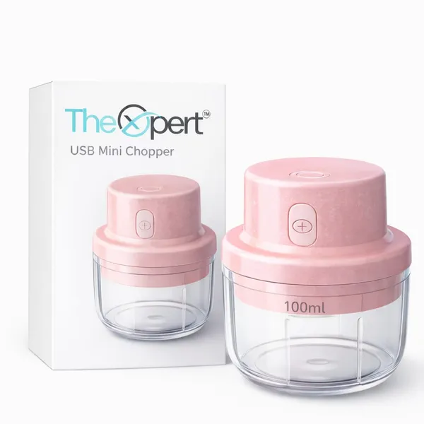 Pink_Abs_Electric_Mini_Food_Chopper_One_Touch_Control