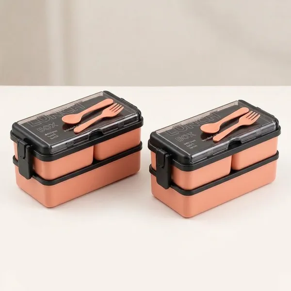 Double_Layer_Leak_Proof_Lunch_Box_With_Spoon_And_Fork