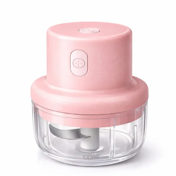 Pink_Abs_Electric_Mini_Food_Chopper_One_Touch_Control